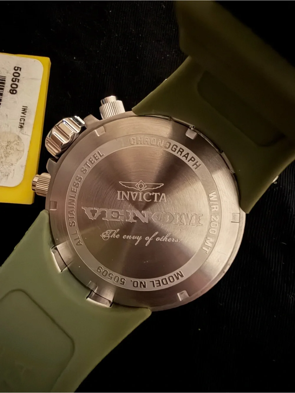 Invicta Men’s Hydra Chronograph Watch — Green/Gold